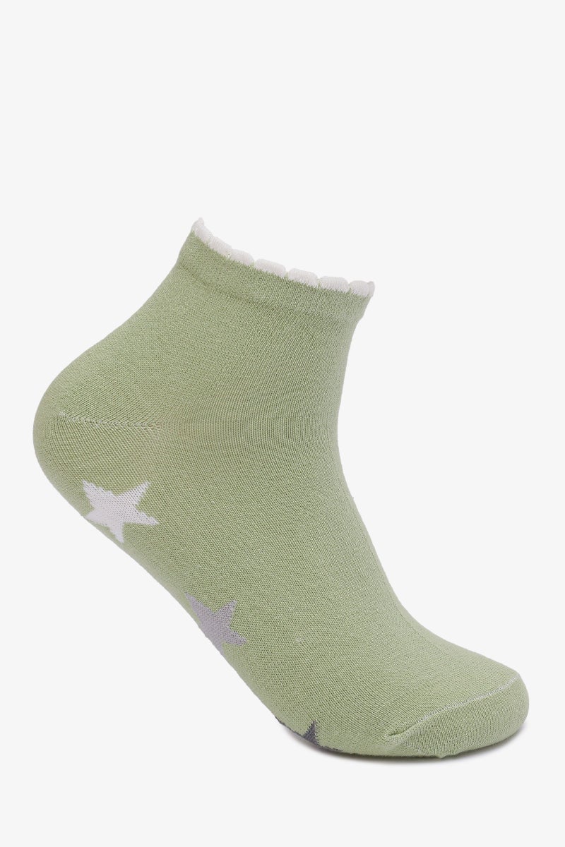 Carina Star Print Socks - 2 Pairs - Image 3